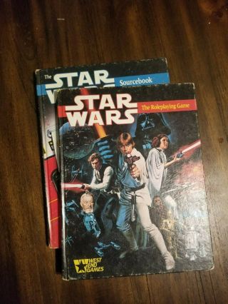 Star Wars The Roleplaying Game,  And Star Wars Source Book,  West End Games Book