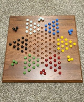 Walnut Wood Board Chinese Checkers By Berea College Student Industries Kentucky