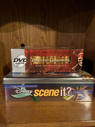 Disney Dvd Board Games - Scene It? And Pirates Of The Caribbean