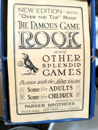 1919 The Famous Game and other splendid games Rook Parker Brothers 3