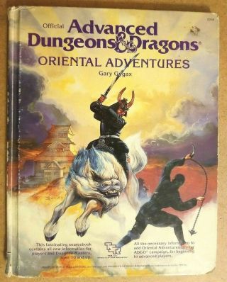 Dungeons And Dragons Ad&d 1st Ed Oriental Adventures
