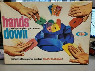 Vintage 1964 Ideal Toys Hands Down Board Game (3lb)