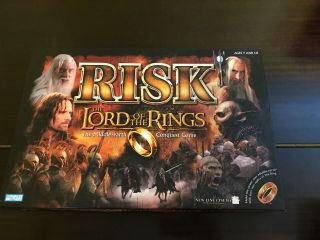 Risk Lord Of The Rings Lotr Middle Earth Conquest Parker Brothers 2002 Complete