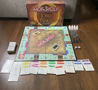 Monopoly Lord Of The Rings Trilogy Edition 2003 Near Complete