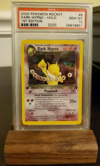 Psa 10 Gem Dark Hypno 1st Edition 9/82 Team Rocket Holo Pokemon Card Wotc