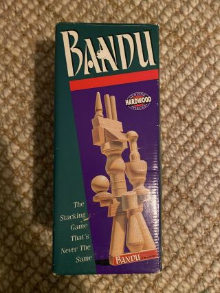 Bandu Game Stacking Milton Bradley Tower Building 1991 100 Complete