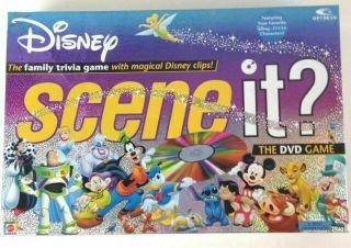Disney Scene It? Dvd Board Game (first Edition) - Complete