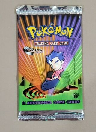 Pokemon Gym Challenge 1st Edition Koga Booster Pack Factory Unweighed