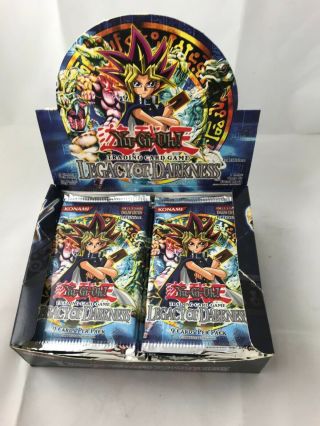 Yugioh Legacy Of Darkness 1st Edition English 18 Booster Packs In Opened Box Min