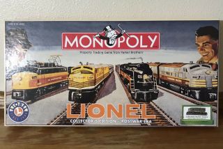 Lionel Monopoly Collectors Edition Postwar Era Board Game Unsealed But