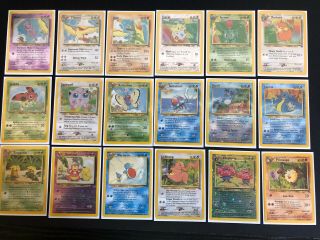 Pokemon Southern Islands Complete Full Set - All 18 Cards - Near
