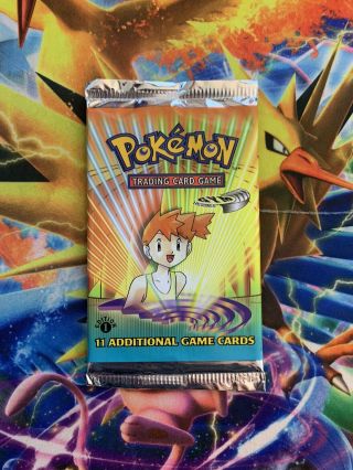 Pokemon Gym Heroes 1st Edition English Booster Pack (misty) (light)