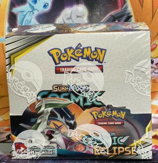 Pokemon Cosmic Eclipse Booster Box — 36 Packs Factory Box Ships Fast