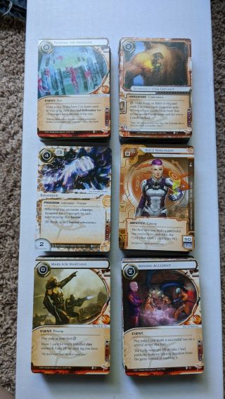 Complete Red Sand Cycle For Android Netrunner - Cards Only,  M/nm