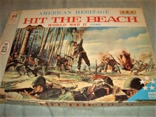 Hit The Beach World War Ii; Milton Bradley 1965 Board Game