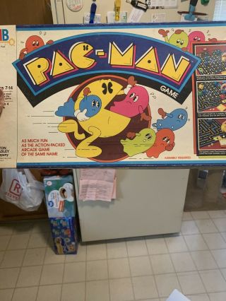 Vintage 1980/1982 Milton Bradley Pac - Man Board Game Usa.  Complete