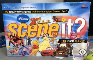 Disney Scene It 2nd Edition Dvd Game 100 Complete 2007 Mattel Disney Trivia Vgc