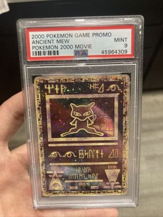 Pokemon Psa 9 Ancient Mew 2000 Movie Promo Holo English Wotc Card