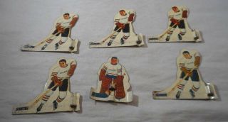 Vintage 1960s Metal Table Top Hockey Game Chicago Blackhawks Team Player Set