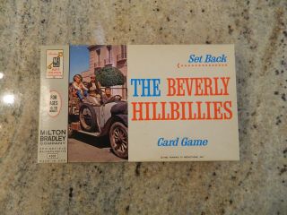Vintage 1963 Milton Bradley The Beverly Hillbillies Set Back Card Game Complete