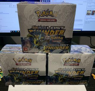 Lost Thunder Booster Box - Factory - Pokemon Tcg Sun & Moon Ships 10/19