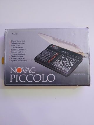 Vintage 1985 Novag Piccolo Model 851 Electronic Travel Chess Computer