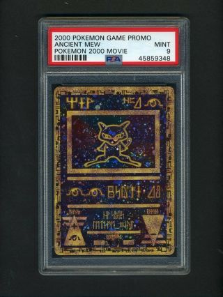 Pokemon Psa 9 Ancient Mew 2000 Movie Promo Double Holo English Wotc Card