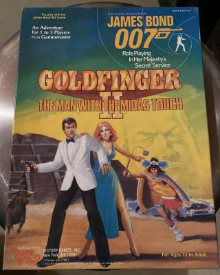 James Bond 007 Goldfinger Ii The Man With The Midas Touch Victory Games 1985
