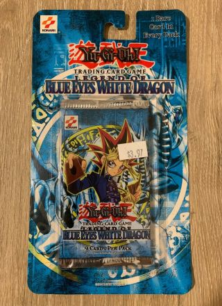 Yu - Gi - Oh Lob Unlimited Legend Of Blue Eyes White Dragon Blister Pack 2002