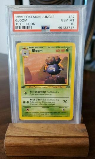 Psa 10 Gem 1999 Pokemon Jungle 1st Edition Gloom 37/64 Psa10 Card Wotc