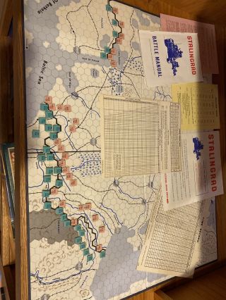 1963 Avalon Hill Board Game " Stalingrad: Campaign In Russia 1941 - 45 "
