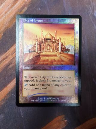 City Of Brass Foil Mtg Seventh Edition Nm