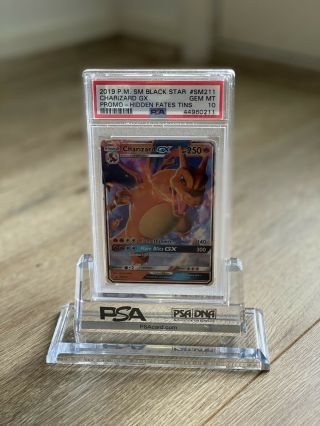 Charizard Gx Hidden Fates Psa 10 Gem Pokemon Card Sm211