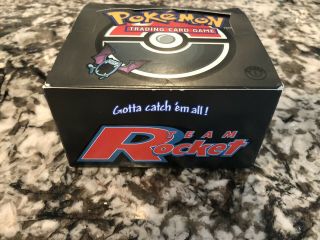 Pokemon 1st Edition Team Rocket Booster Box English Empty