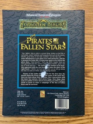 Pirates of the Fallen Stars (Forgotten Realms AD&D 2nd Edition 1992 TSR 9346) 2