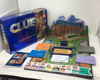 Electronic Talking Clue Fx Mystery Board Game & Great