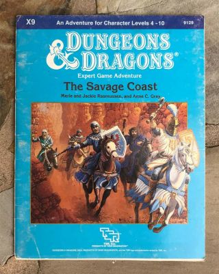The Savage Coast - D&d Dungeons & Dragons X9 Expert Game Adventure Module - 9129
