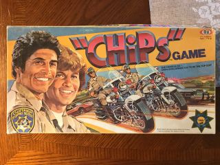 " Chips " Vintage Board Game California Highway Patrol Tv Show 1981