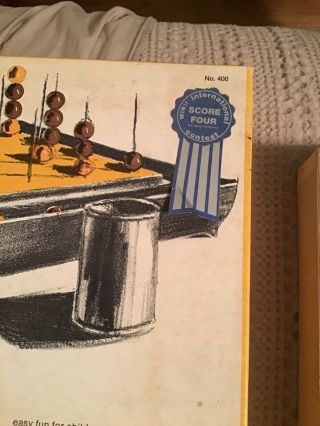 Vintage 1968 Score Four Three Dimensional 3D Tic Tac Toe Board Game 400 Exc.  EUC 2