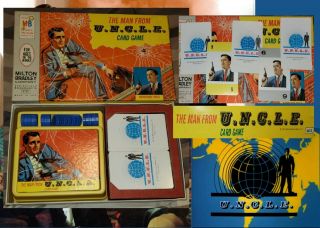 1965 Milton Bradley The Man From Uncle U.  N.  C.  L.  E.  Card Game Napoleon Solo W/ Box
