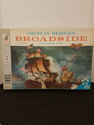 Vintage Milton Bradley American Heritage Broadside Game 1962 100 Complete Ex Co