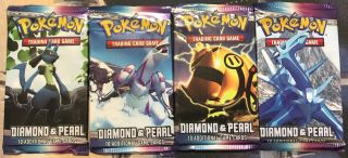 Pokemon Diamond & Pearl Base Set Booster Pack Art Set - Unsearched Unweighed