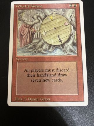 1x Nm Wheel Of Fortune Revised - Magic The Gathering Mtg