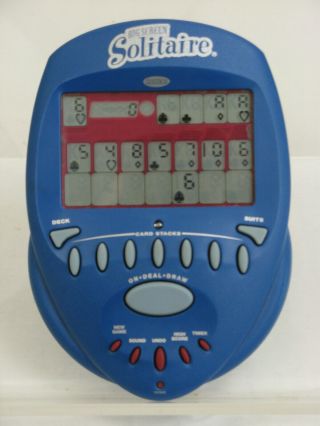 Radica 2004 Big Screen Solitaire Handheld Electronic Travel Game Lighted