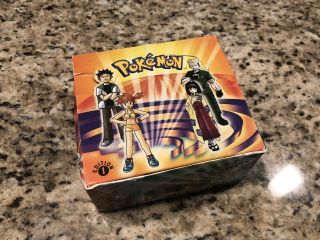 Pokemon English 1st Edition Gym Heroes Booster Box Only No Packs Empty Box