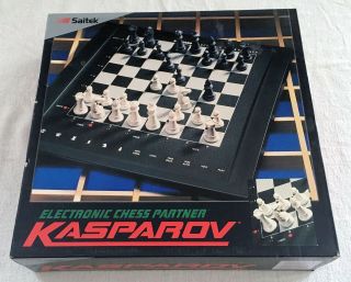 1990 Saitek Kasparov Electronic Chess Partner Complete Faulty For Parts/repair