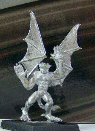 Rare Vintage Dungeons & Dragons Metal Miniature D&d Mini Gargoyle Demon Wings