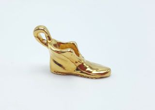 Monopoly Franklin Shoe Boot Token 24k Gold Plated Replacement Game Piece