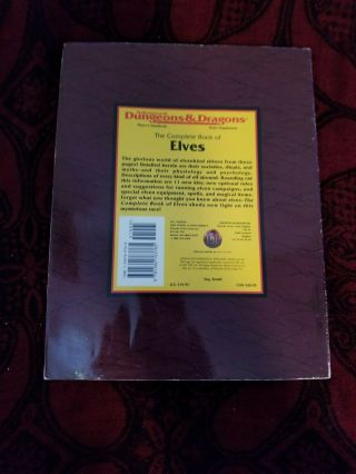 AD&D The Complete Book of Elves - TSR 2