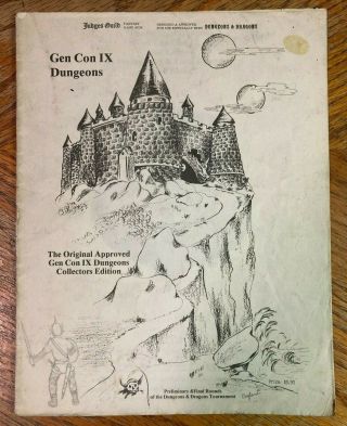 Gencon Ix Dungeons,  Judges Guild 1978 Dungeons & Dragons D&d